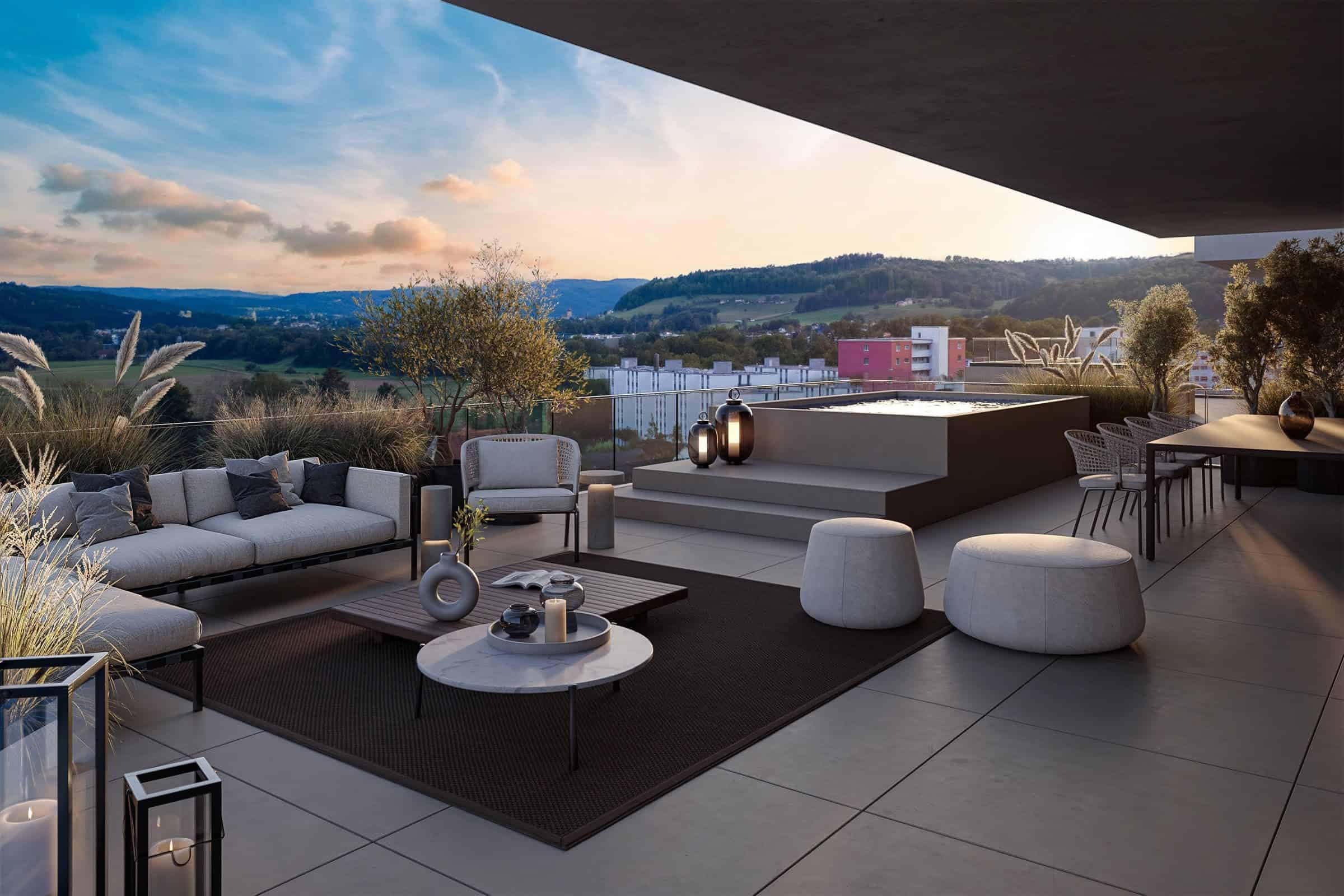 Dachterrasse Erlinsbach