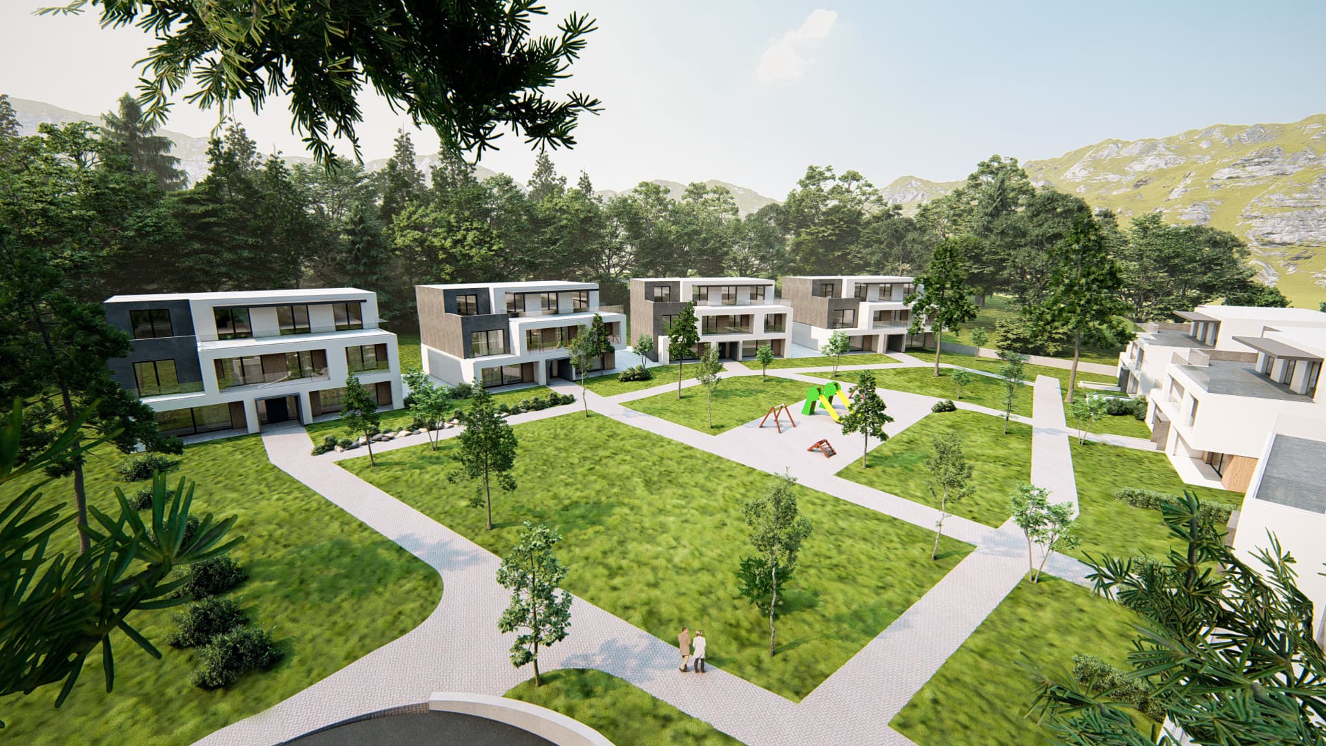 Siedlung Hägendorf, Luftansicht